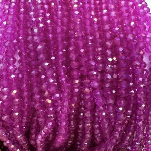 Cristal Facetado dona 3mm AB16910