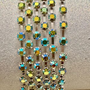 Tira de strass  verde AB 17742-26