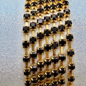 Tira de strass negro 17741-44