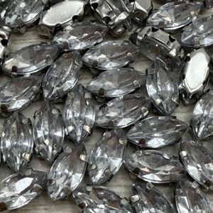 Gema Navette cristal  - 4 x 8 mm 17667