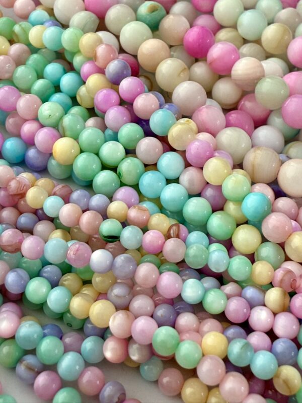 Tira Nacar  bolita Mix pastel 3MM 18474 - Imagen 3