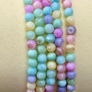 Tira Nacar bolita  Mix Pastel 4MM - 18473