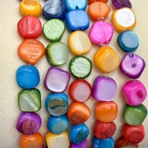 Tira Nacar  Redondo Irregular - Mix color 6MM - 18479