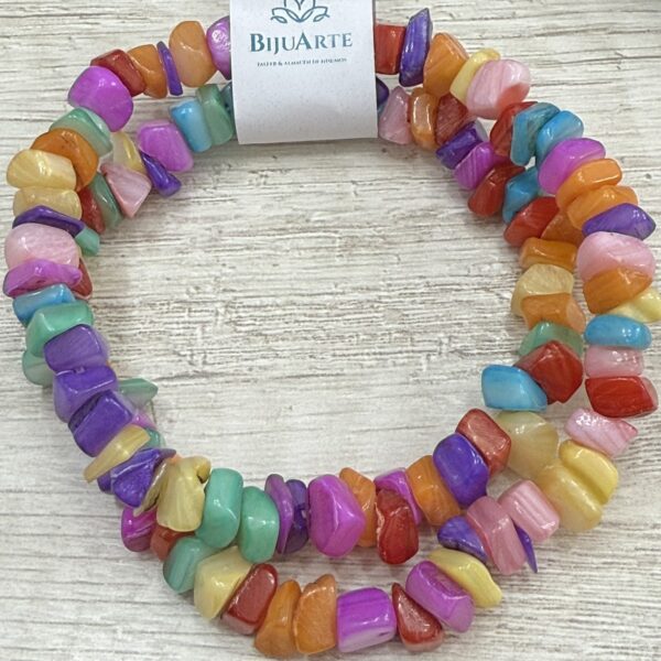 Tira de Nacar Irregular Mix color 6MM - 18479 - Imagen 2