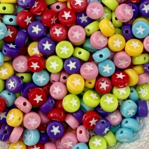 Pastillas colores estrellas blancas 18488