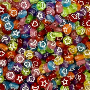 Pastillas traslúcidas  formas blancas 18484