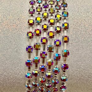 Tira de strass rojo AB 17742