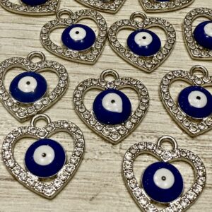 Dije CORAZON OJO TURCO CON STRASS 18567-1