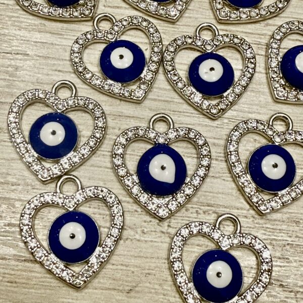 Dije CORAZON OJO TURCO CON STRASS 18567-1 - Imagen 3