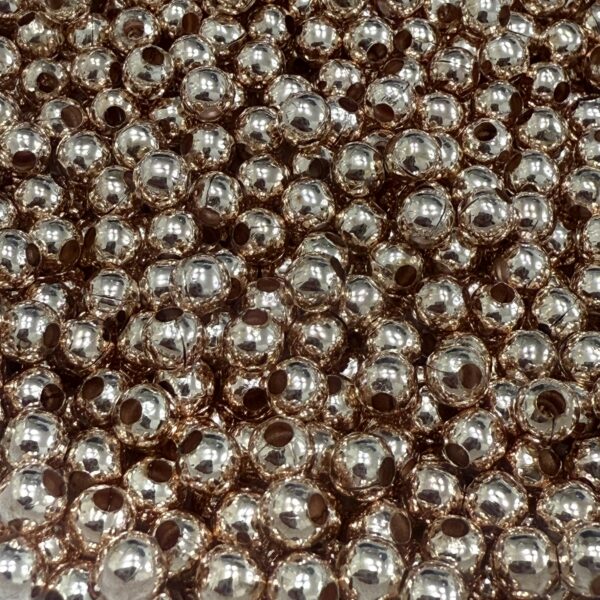 Bolitas de Fundición dorado rosé 4 mm 18594
