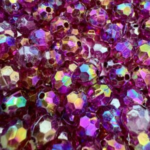 bolitas facetadas de acrílico 6mm MORADO AB 18688