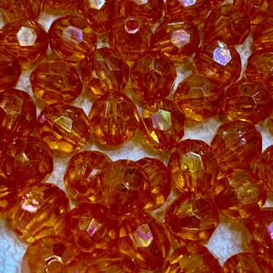 bolitas facetadas de acrílico 6mm NARANJA AB 18673