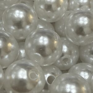 bolita de acrílico perlada blanca 16mm 18712