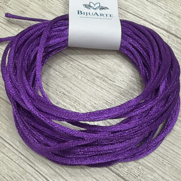 Cordón de seda 1mm VIOLETA - Imagen 2