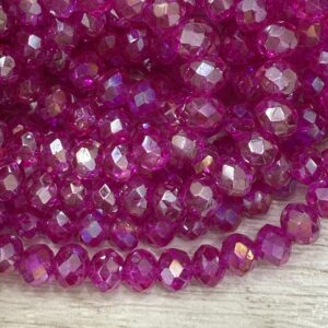 Cristal Dona 6MM de FUCSIA AB -18994