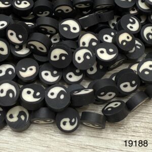 Pasante de fimo Yin Yang 19188