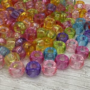 Cuenta pase ancho transparentes colores 19063