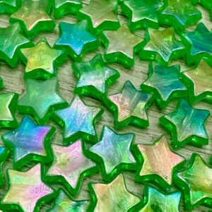 Cuenta estrella  verde tornasol 19079