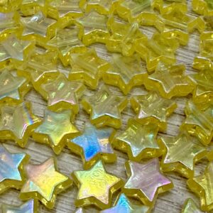 Cuenta estrella  amarillo tornasol 19080