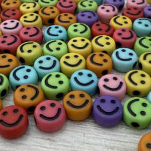 Cuentas Smile colores con negro 19234