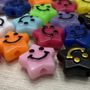 Cuentas Smile Estrella color con negro 19244