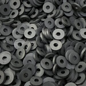 Arandela de fimo 6mm 19716 - NEGRO