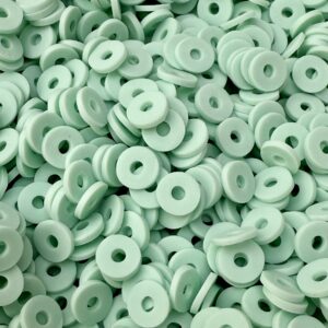 Arandela de fimo 6mm 19713- VERDE AGUA