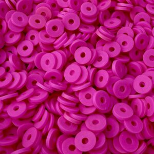 Arandela de fimo 6mm 19712-FUCSIA