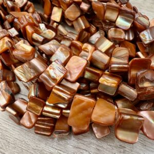 Tira de irregular de nacar natural Naranjas 19548