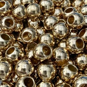 Bolita CCB pase ancho  Dorado 10mm-19642