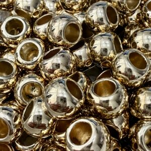 Bolita CCB pase ancho  Dorado 12 mm-19643