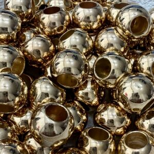 Bolita CCB pase ancho  Dorado14 mm-19644