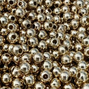 Bolita CCB pase fino Dorado 6mm-19654