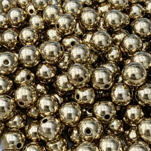 Bolita CCB pase fino Dorado 8mm-19655