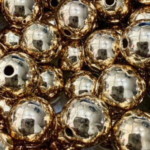 Bolita CCB pase fino Dorado 12mm-19657