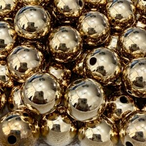 Bolita CCB pase fino Dorado 16mm-19659