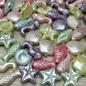 cuentas  MAR pasantes pastel perladas 19732