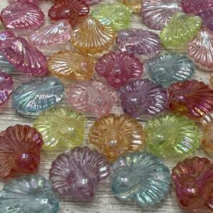 cuentas  ostras pasantes traslucidas AB 19733