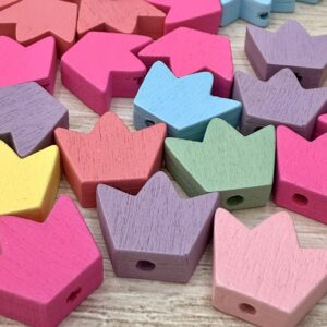 Cuenta madera pintada CORONA-19789