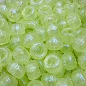 Cuenta pase ancho nacarado Ab verde