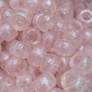 Cuenta pase ancho nacarado Ab rosa