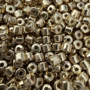 Cuentas CCB dorado dona