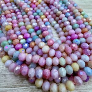 Cristal de roca dona 1 mix 4mm