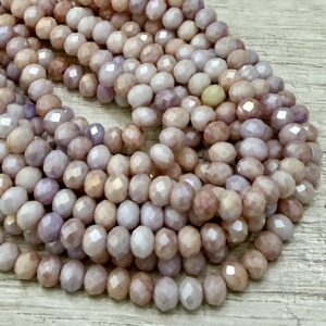 Cristal de roca dona 1 mix 6mm 19950