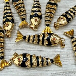 Dije dorado Golfied negro