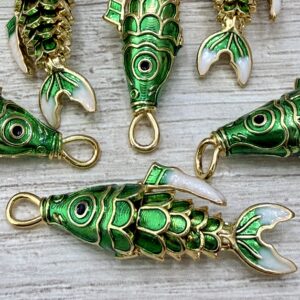 Dije dorado Golfied  Pez Verde