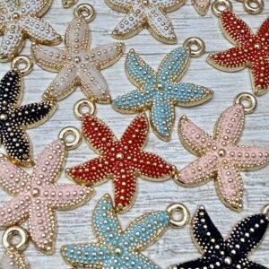 Dije dorado esmaltado estrella de mar 19985-3