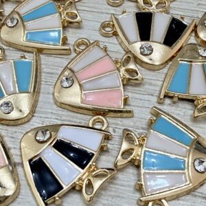 Dije dorado esmaltado peces 19988-2