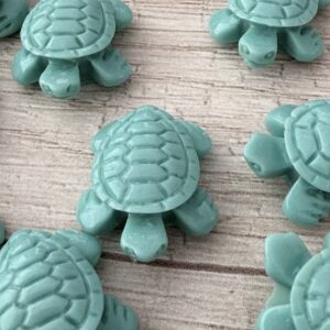 Cuenta pasante tortuga aqua  20023-3