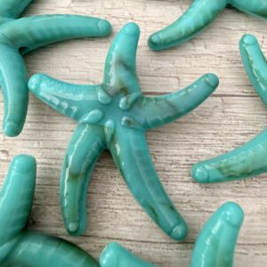 Cuenta pasante resina estrella de mar xl aqua